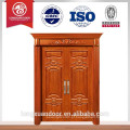 Vintage Style Carving Wooden Door, Exterior Porta de madeira dupla para Villa